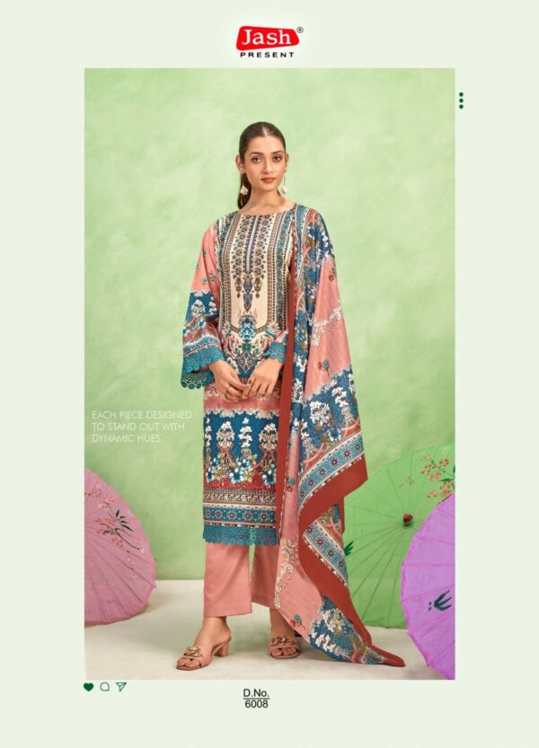 Jash Qurbat Vol 6 Mix Cotton Dress Material Catalog Wholesale Collection Exporter - Image 9