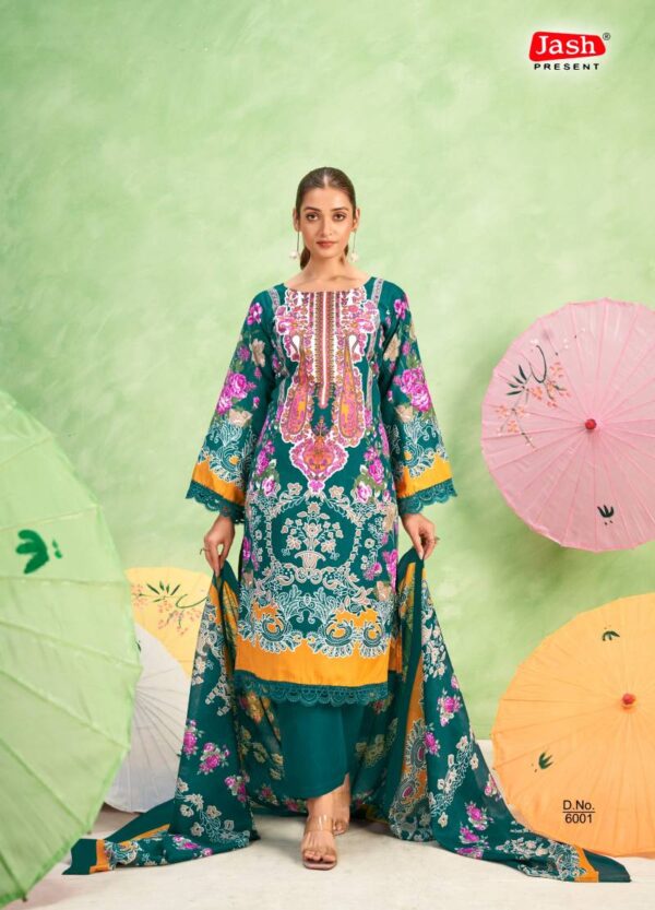 Jash Qurbat Vol 6 Mix Cotton Dress Material Catalog Wholesale Collection Exporter - Image 2