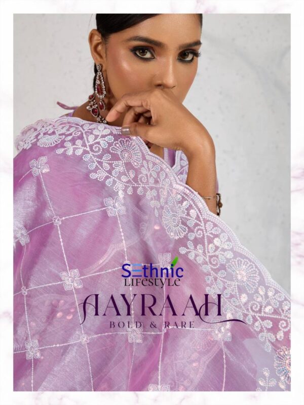 Sethnic Aayraah Burberry Embroidered Saree Catalog Wholesale Collection Exporter