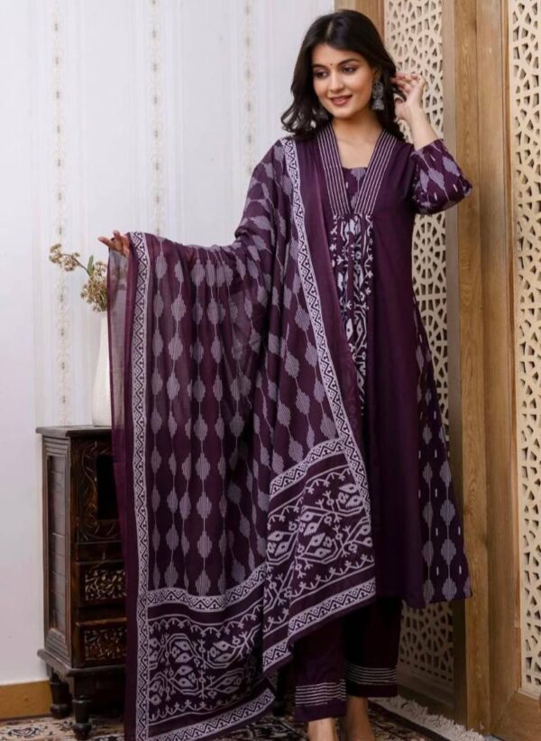 Nityaa F 11 Cotton Printed Fancy Neck Readymade Catalog Wholesale Collection Exporter - Image 2