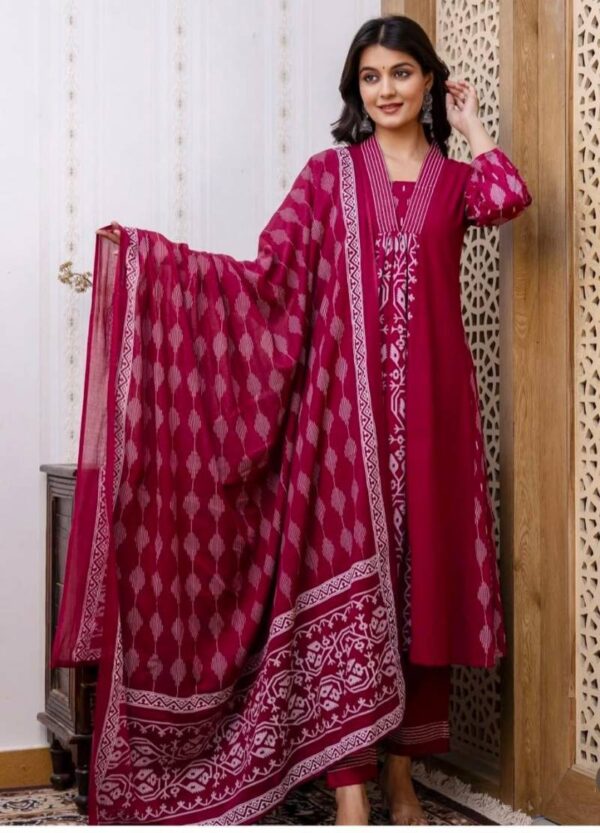 Nityaa F 11 Cotton Printed Fancy Neck Readymade Catalog Wholesale Collection Exporter - Image 3