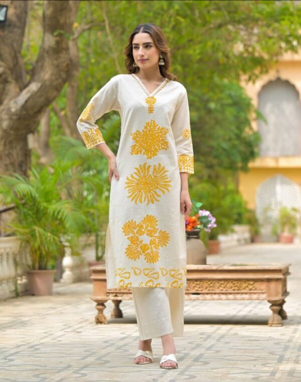 Naisha K 121 Cotton Flex Fancy Co Ord Set Catalog Wholesale Collection Exporter - Image 2