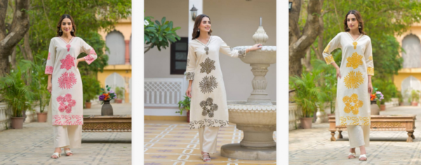 Naisha K 121 Cotton Flex Fancy Co Ord Set Catalog Wholesale Collection Exporter - Image 4