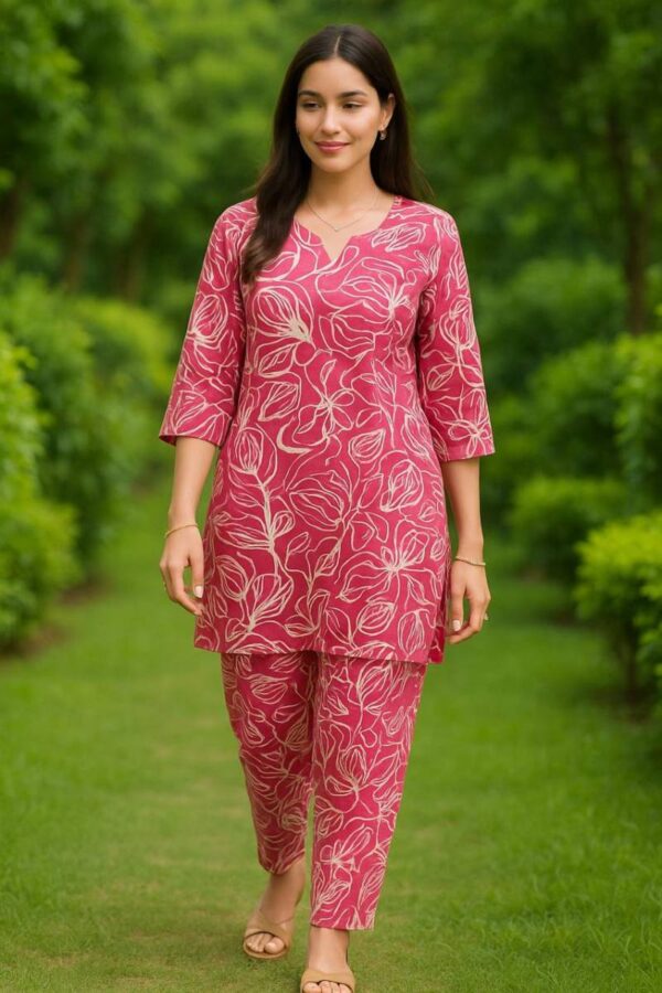 Swara Jaipuri Prints 2 Cotton Co Ord Set Catalog Wholesale Collection Exporter - Image 2
