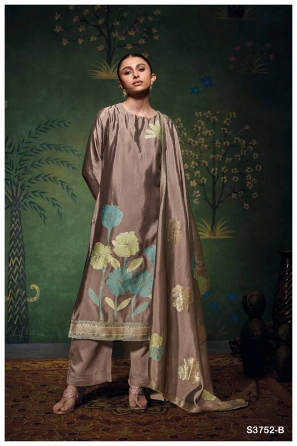 Ganga Cressida Viscose Woven Silk Jacquard Salwar Kameez Catalog Wholesale Collection Exporter - Image 2