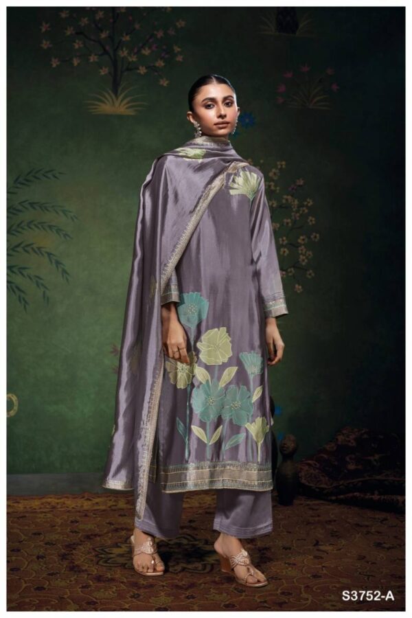 Ganga Cressida Viscose Woven Silk Jacquard Salwar Kameez Catalog Wholesale Collection Exporter - Image 3