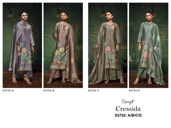 Ganga Cressida Viscose Woven Silk Jacquard Salwar Kameez Catalog Wholesale Collection Exporter - Image 7