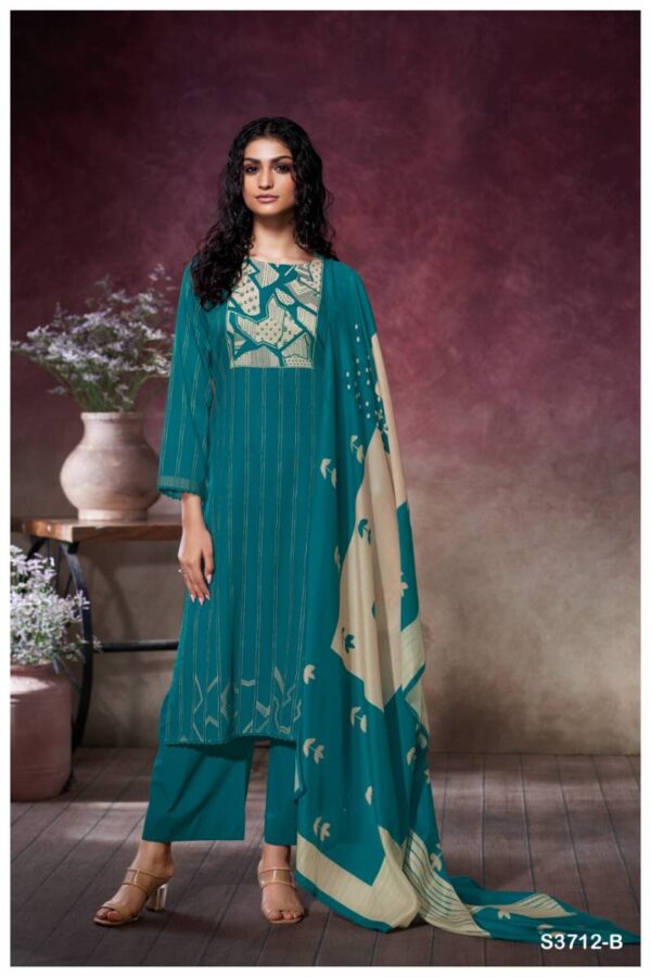 Ganga Kessira Cotton Satin Printed Salwar Kameez Catalog Wholesale Collection Exporter - Image 2