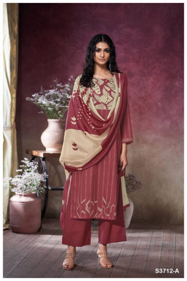 Ganga Kessira Cotton Satin Printed Salwar Kameez Catalog Wholesale Collection Exporter - Image 3