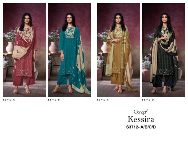 Ganga Kessira Cotton Satin Printed Salwar Kameez Catalog Wholesale Collection Exporter - Image 7
