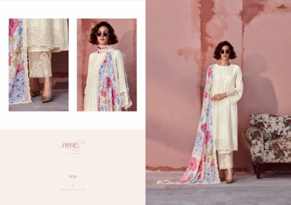 Kimora Heer Muse Maslin Resham Embroidered Salwar Suits Catalog Wholesale Collection Exporter - Image 4