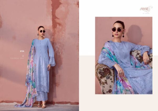 Kimora Heer Muse Maslin Resham Embroidered Salwar Suits Catalog Wholesale Collection Exporter - Image 7