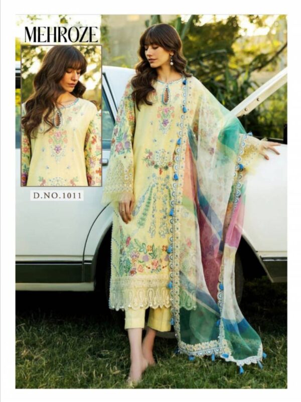 Binilyas Mehroze Vol 1 Karachi Cotton Dress Material Catalog Wholesale Collection Exporter - Image 5