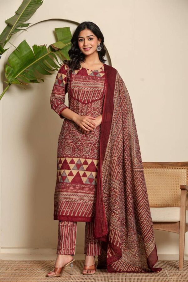 Naisha K 122 Cotton Fancy Readymade Catalog Wholesale Collection Exporter - Image 2