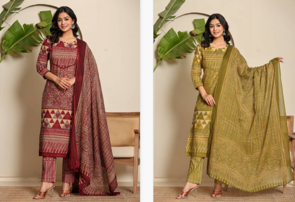Naisha K 122 Cotton Fancy Readymade Catalog Wholesale Collection Exporter - Image 5