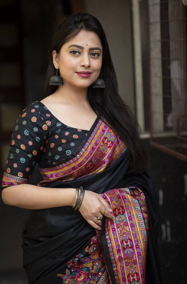 Hp Series 007 Kashmiri Cotton Fancy Saree Catalog Wholesale Collection Exporter - Image 3