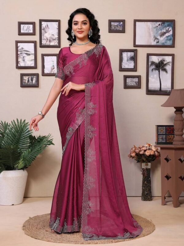 Hp Series 517 Rangoli With Diamond Work Saree Catalog Wholesale Collection Exporter