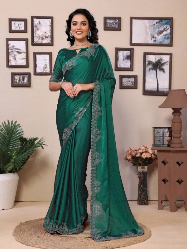 Hp Series 517 Rangoli With Diamond Work Saree Catalog Wholesale Collection Exporter - Image 6
