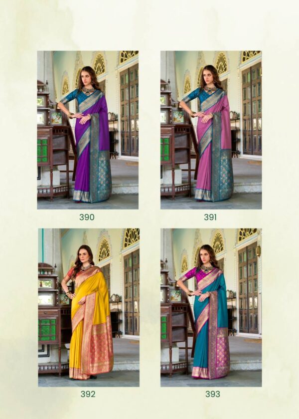 Rajpath Chandan Silk Soft Silk Fancy Saree Catalog Wholesale Collection Exporter - Image 10