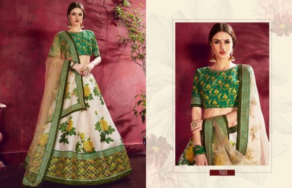 Zeel Carnations Vol 1 Banglori Silk Designer Lehenga Choli Catalog Wholesale Collection Exporter - Image 3
