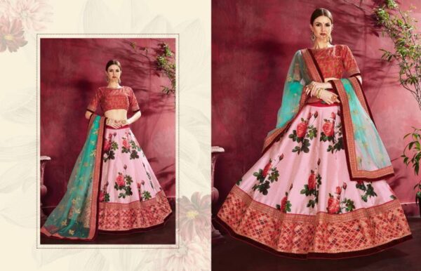 Zeel Carnations Vol 1 Banglori Silk Designer Lehenga Choli Catalog Wholesale Collection Exporter - Image 13