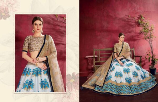 Zeel Carnations Vol 1 Banglori Silk Designer Lehenga Choli Catalog Wholesale Collection Exporter - Image 4