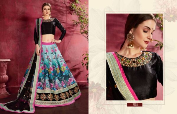 Zeel Carnations Vol 1 Banglori Silk Designer Lehenga Choli Catalog Wholesale Collection Exporter - Image 5
