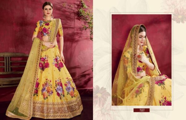 Zeel Carnations Vol 1 Banglori Silk Designer Lehenga Choli Catalog Wholesale Collection Exporter - Image 6