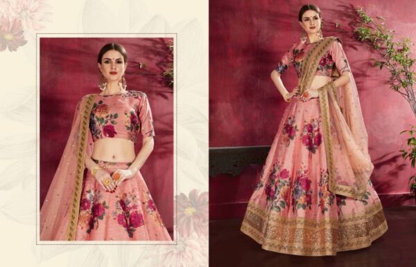Zeel Carnations Vol 1 Banglori Silk Designer Lehenga Choli Catalog Wholesale Collection Exporter - Image 7