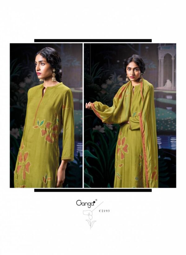 Ganga Atha Bemberg Silk Printed Salwar Kameez Catalog Wholesale Collection Exporter - Image 6