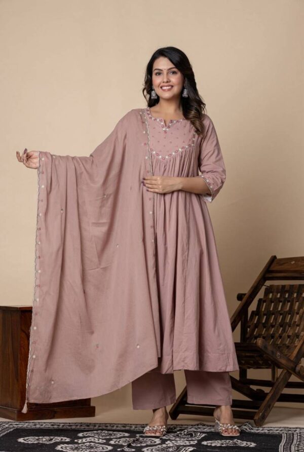 Naisha K 124 Mul Cotton Fancy Readymade Catalog Wholesale Collection Exporter