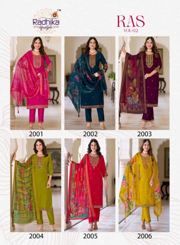 Radhika Ras Vol 2 Vatican Silk Readymade Catalog Wholesale Collection Supplier - Image 8