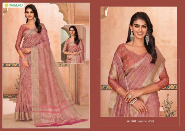 Rajguru Silk Lamhe Embroidered Work Fancy Saree Wholesale Catalog Collection Supplier - Image 5
