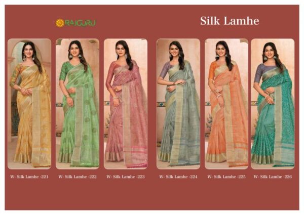 Rajguru Silk Lamhe Embroidered Work Fancy Saree Wholesale Catalog Collection Supplier - Image 8