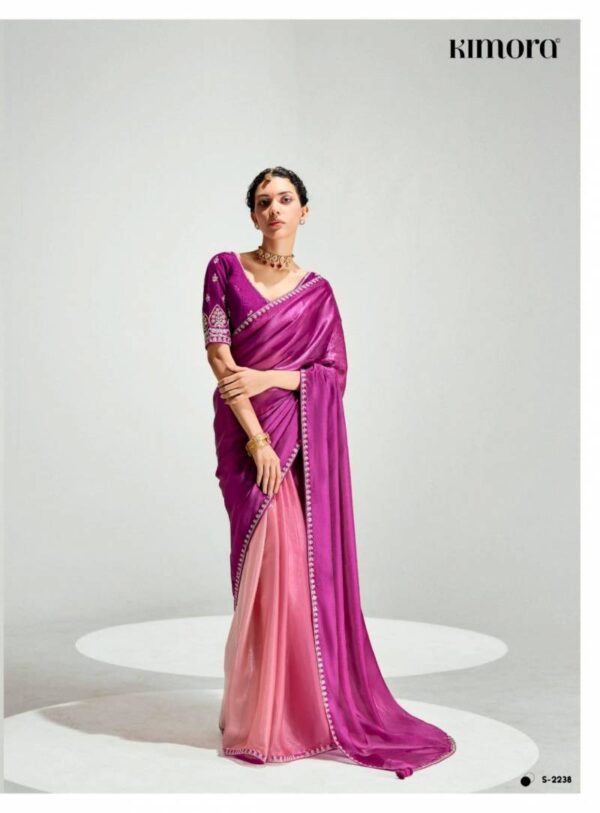 Kimora Rangrez Tissue Based Designer Saree Catalog Wholesale Collection Dealer - Image 4