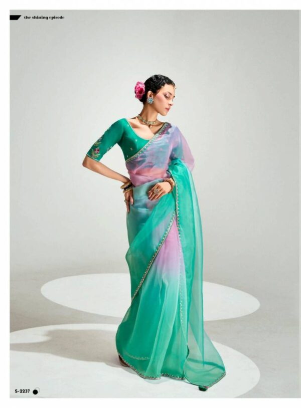 Kimora Rangrez Tissue Based Designer Saree Catalog Wholesale Collection Dealer - Image 5