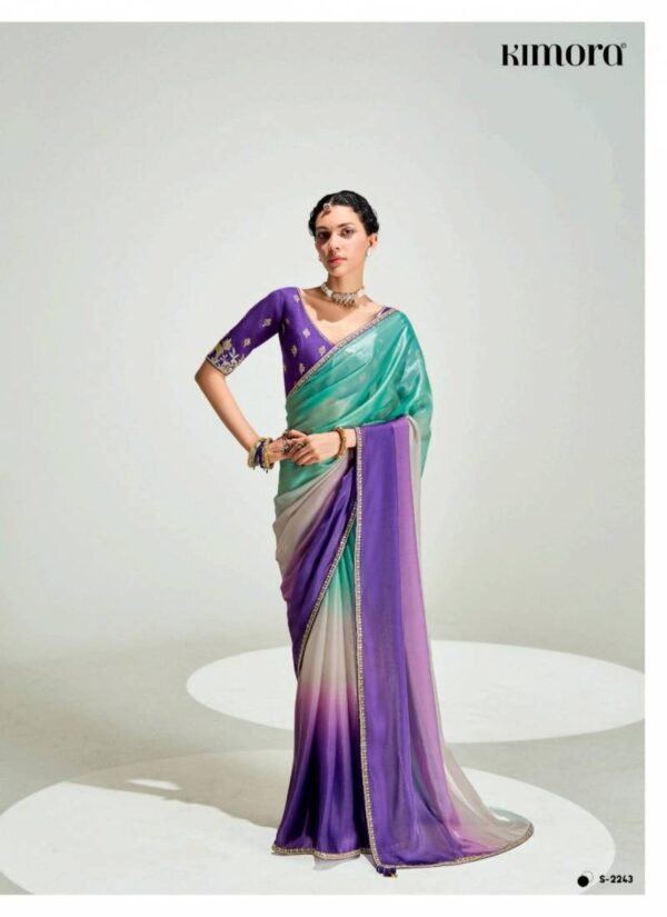 Kimora Rangrez Tissue Based Designer Saree Catalog Wholesale Collection Dealer - Image 6