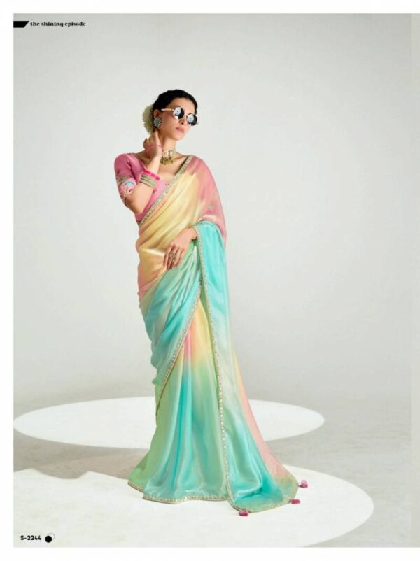 Kimora Rangrez Tissue Based Designer Saree Catalog Wholesale Collection Dealer - Image 11