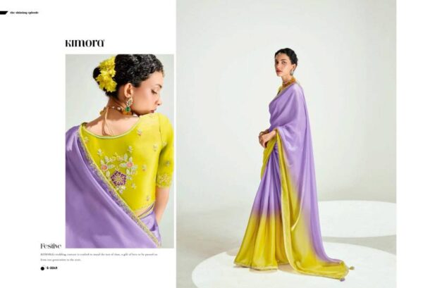 Kimora Rangrez Tissue Based Designer Saree Catalog Wholesale Collection Dealer - Image 16