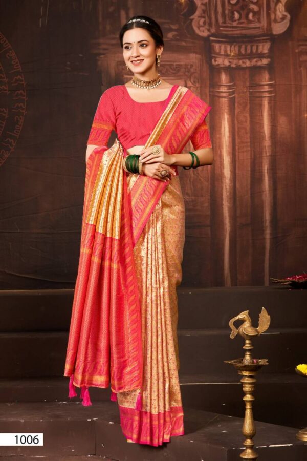 Saroj Deep Rekha vol 3 Festive Wear Kanjivaram Silk Saree Wholesale Catalog Collection Supplier - Image 2
