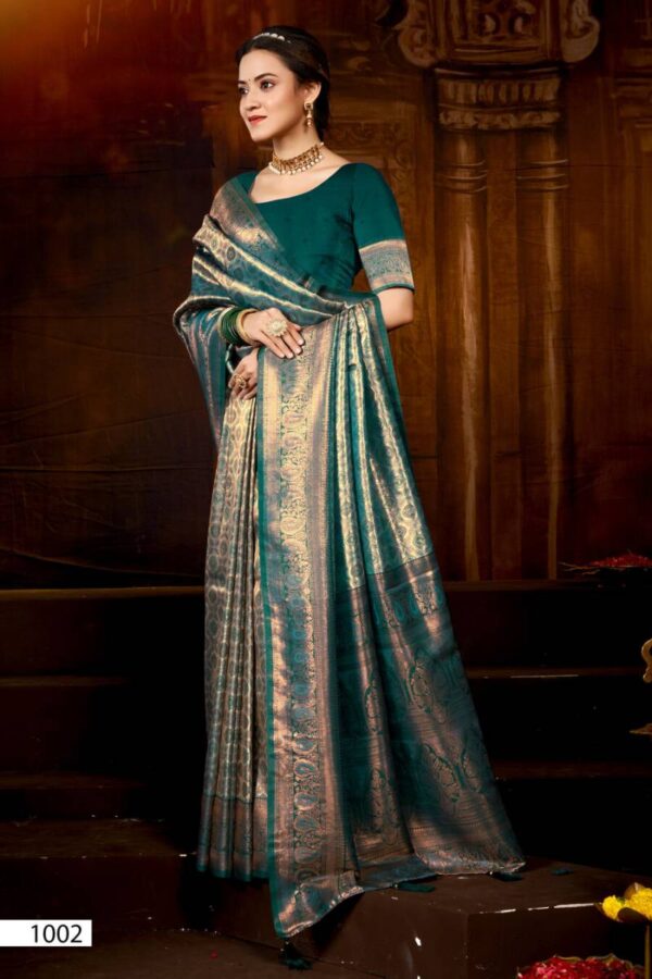Saroj Deep Rekha vol 3 Festive Wear Kanjivaram Silk Saree Wholesale Catalog Collection Supplier - Image 3