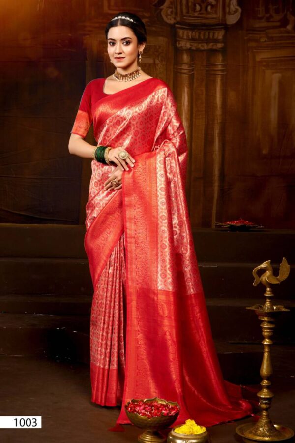 Saroj Deep Rekha vol 3 Festive Wear Kanjivaram Silk Saree Wholesale Catalog Collection Supplier - Image 5