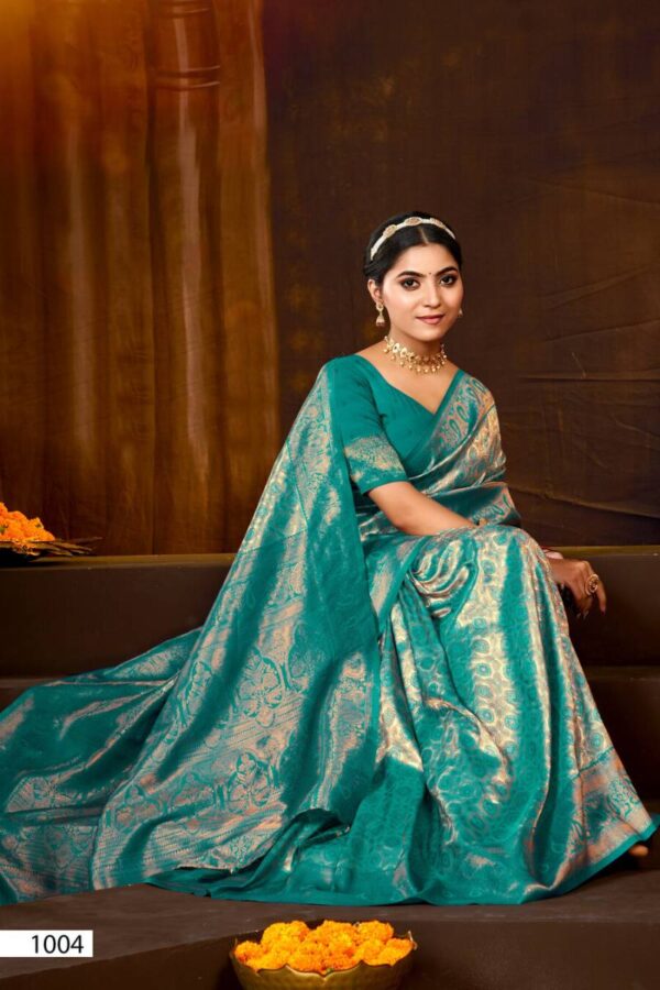 Saroj Deep Rekha vol 3 Festive Wear Kanjivaram Silk Saree Wholesale Catalog Collection Supplier - Image 7