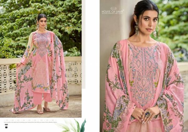House Of Lawn Malhar Cotton Digital Prints Pakistani Suits Catalog Wholesale Collection Exporter - Image 5