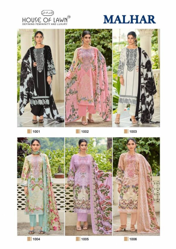 House Of Lawn Malhar Cotton Digital Prints Pakistani Suits Catalog Wholesale Collection Exporter - Image 9