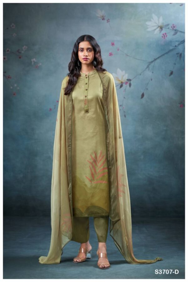 Ganga Vrinda Cotton Satin Printed Salwar Kameez Catalog Wholesale Collection Exporter - Image 5