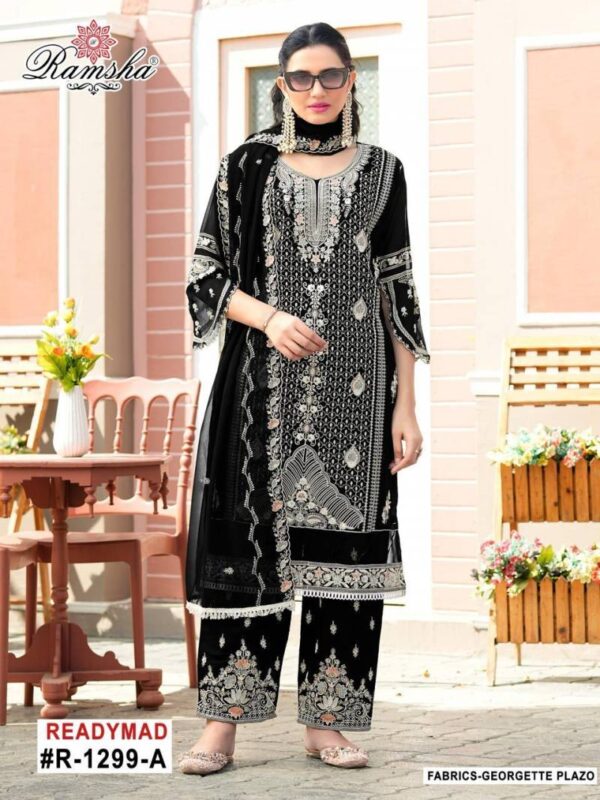 Ramsha R 1299 A To D Ready Made Pakistani Salwar Suits Catalog Wholesale Collection Exporter - Image 3