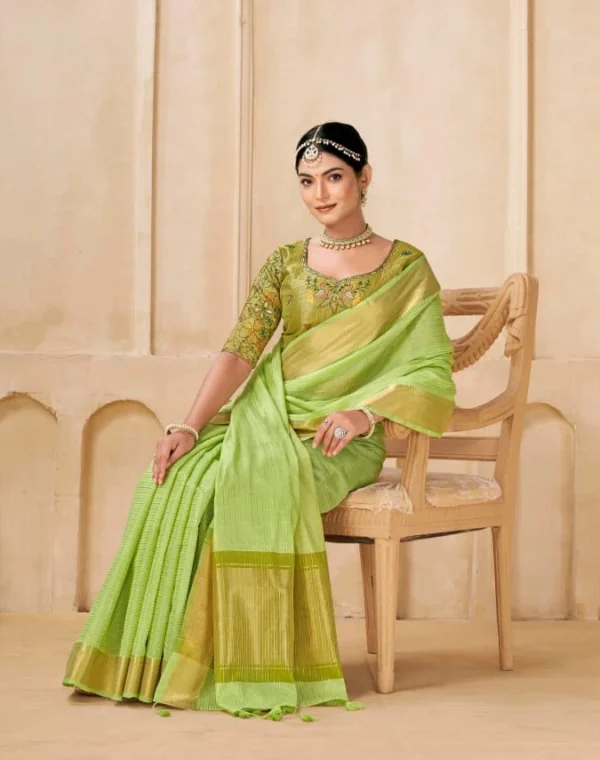 Kira Kia Viscose Spun Fancy Saree Catalog Wholesale Collection Exporter