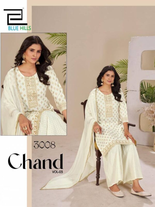 Blue Hills Chand Vol 3 Rayon Foil Printed Readymade Catalog Wholesale Collection Exporter - Image 6