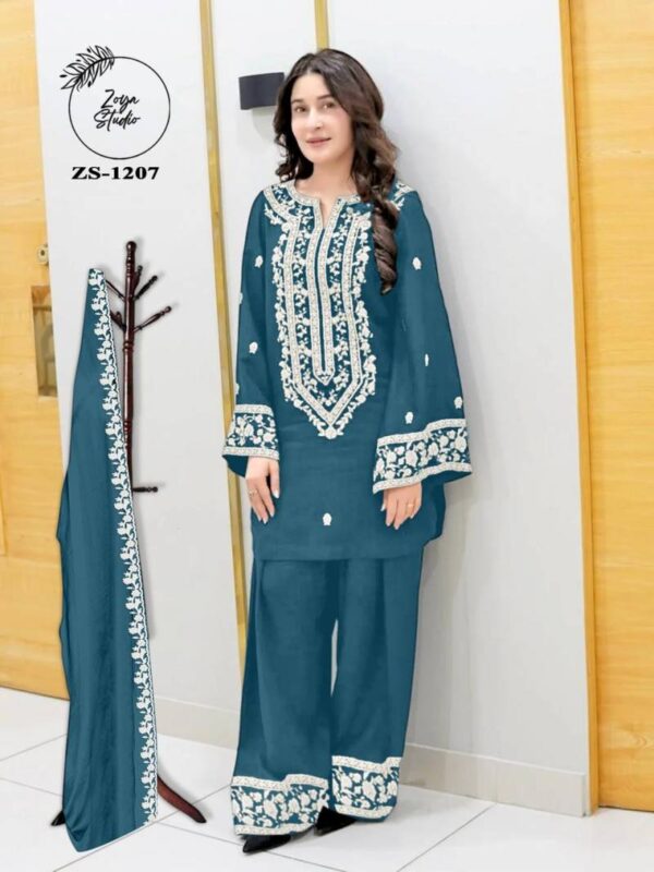 Zoya Studio 1207 Roman Silk Salwar Kameez Catalog Wholesale Collection Exporter - Image 3